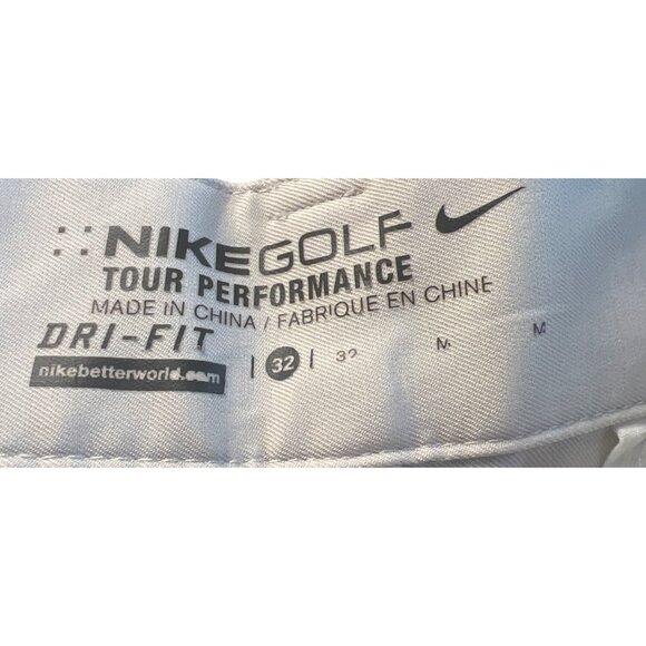 Nike Golf Tour Performance Dri-Fit Mens Shorts Size 32 White Smooth Comfort - Picture 2 of 9